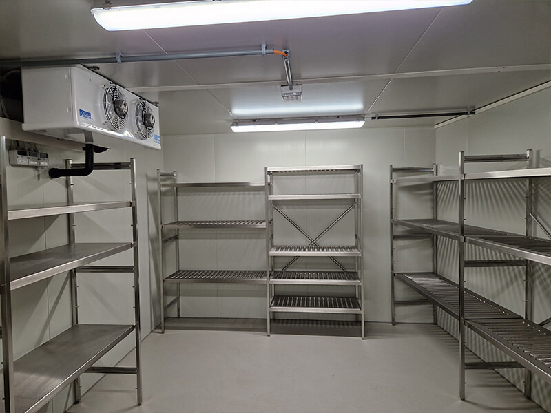 Zertifizierte Tiefenreinigung von Tiefkühlzelle