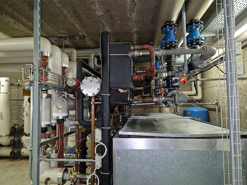 Wartung einer verbauten Wärmepumpe